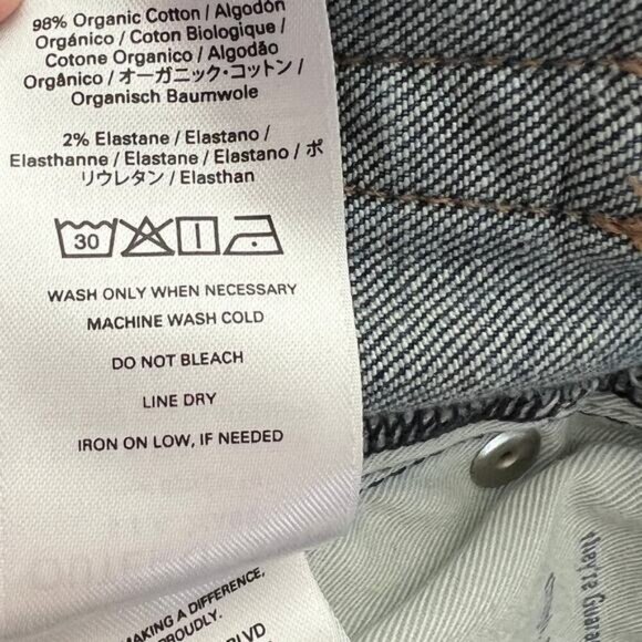 Outerknown S.E.A Jeans Local Straight Fit Men's 33x34 Mid Rise Stretch Med Wash - Picture 7 of 7